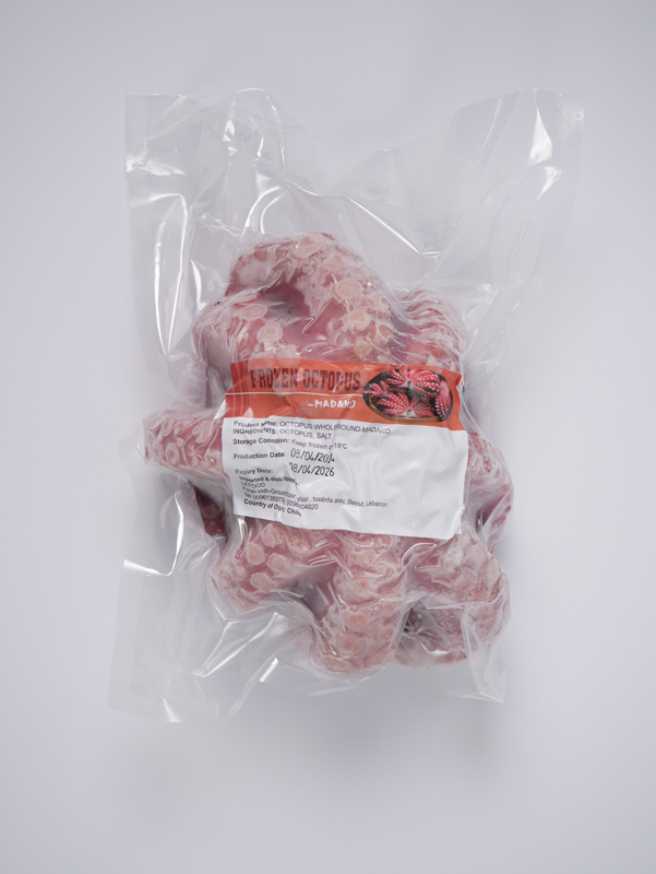 Cooked whole octopus