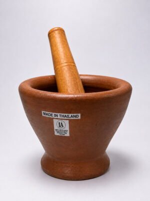 Clay Mortar & Pestile 7 inch