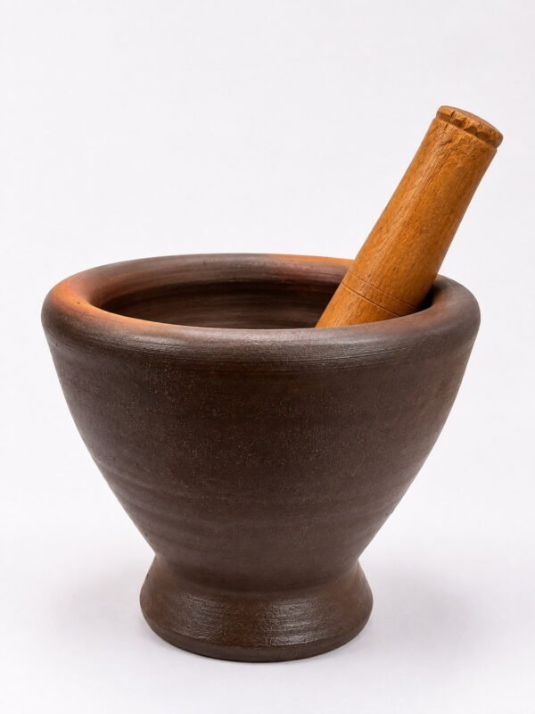 Clay Mortar & Pestile 9 inch
